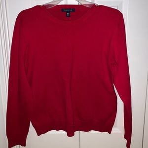 lands end red sweater